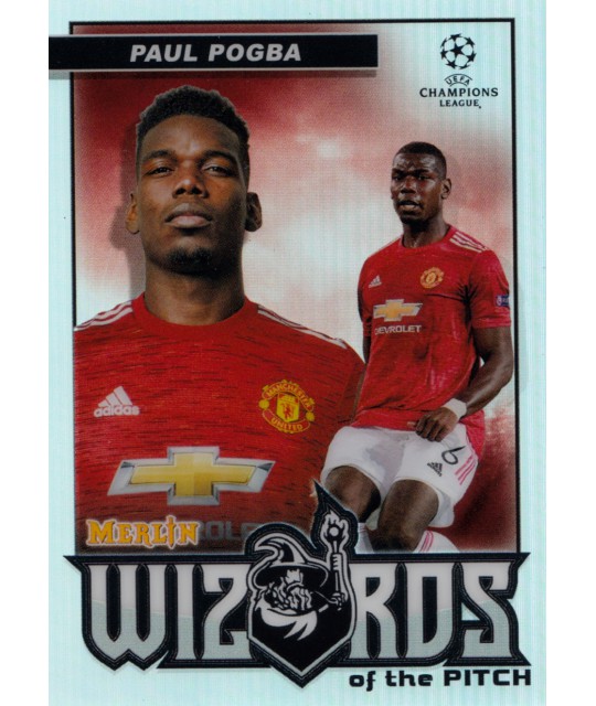 Topps Chrome UEFA Champions League 2020-2021 Merlin Collection Wizards of the Pitch Paul Pogba (Manchester United)